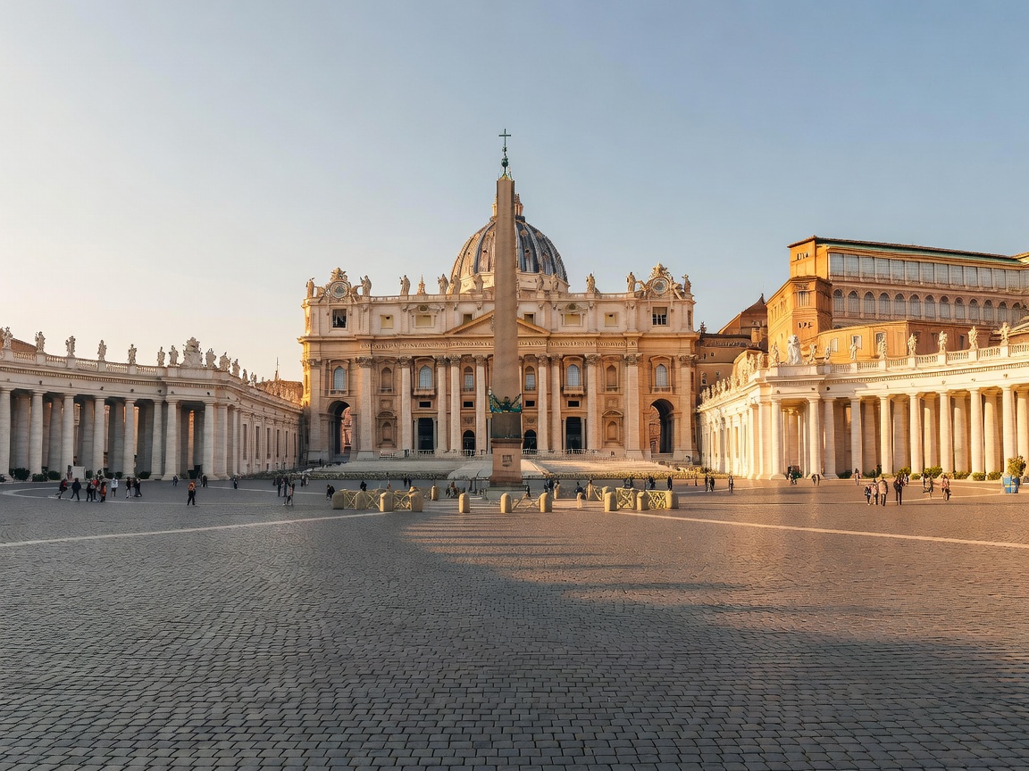 Saint Peter's Square and Basilica in Vatican City